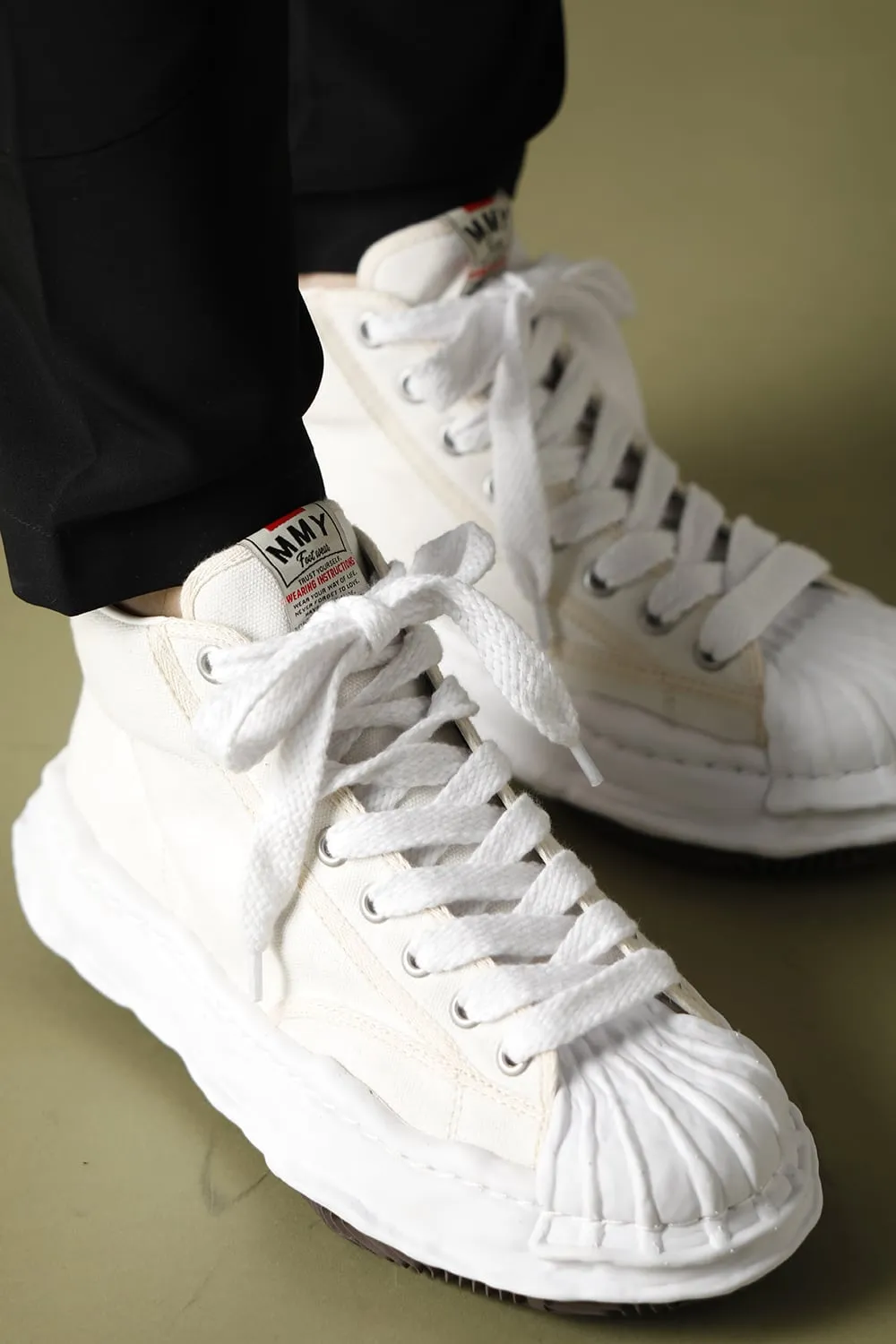 -BLAKEY High- Original STC sole canvas Hi-top sneakers White