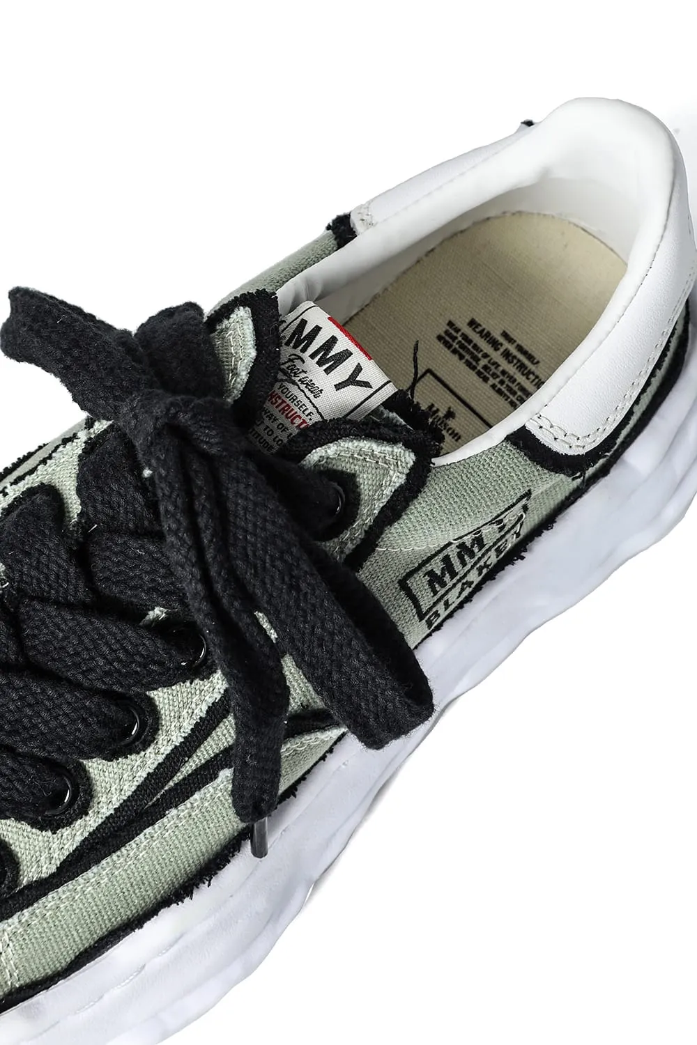 -BLAKEY Low- Overhanging canvas Low-top sneakers Khaki