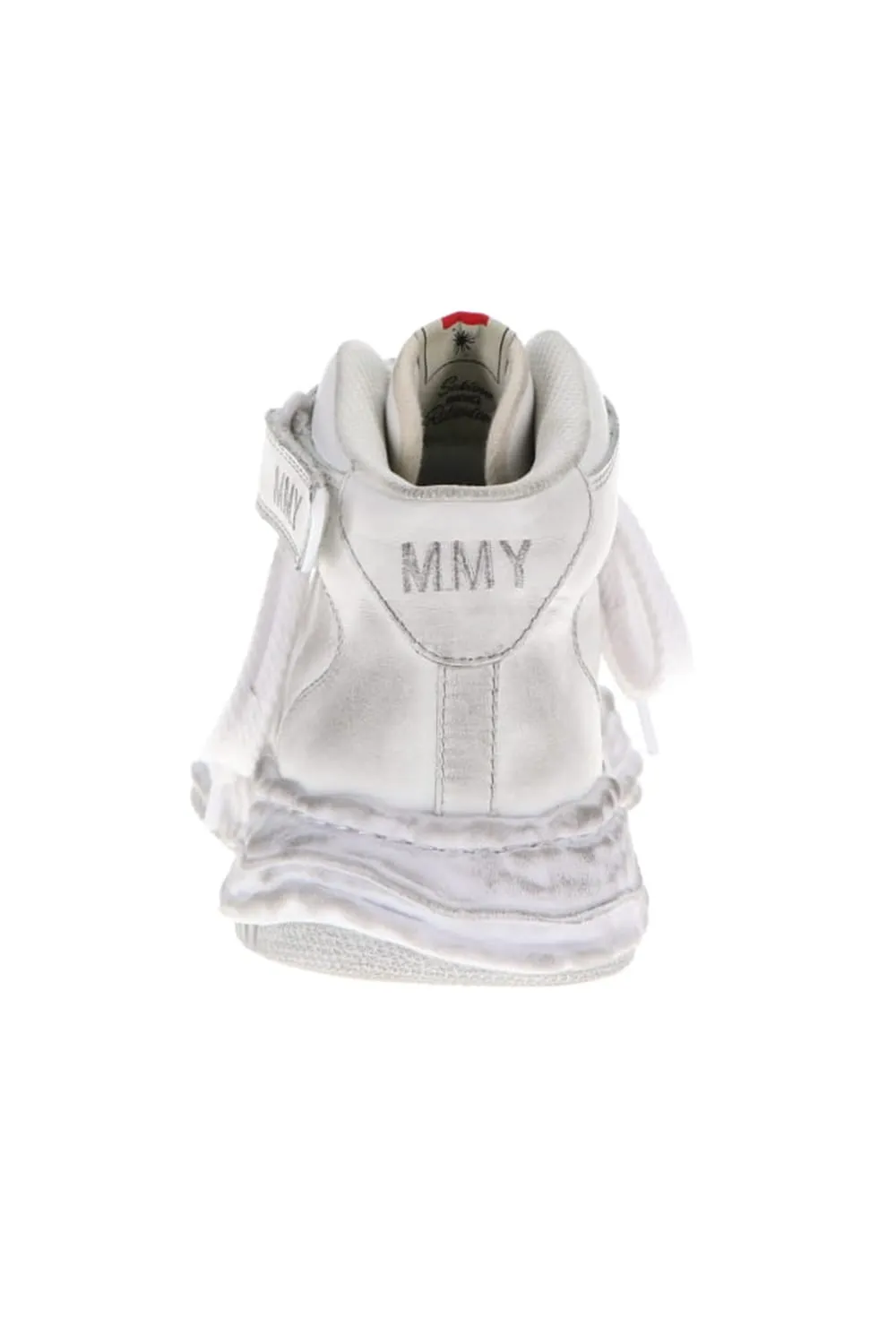 -WAYNE high- original distressed effect sole leather High-Top sneakers White