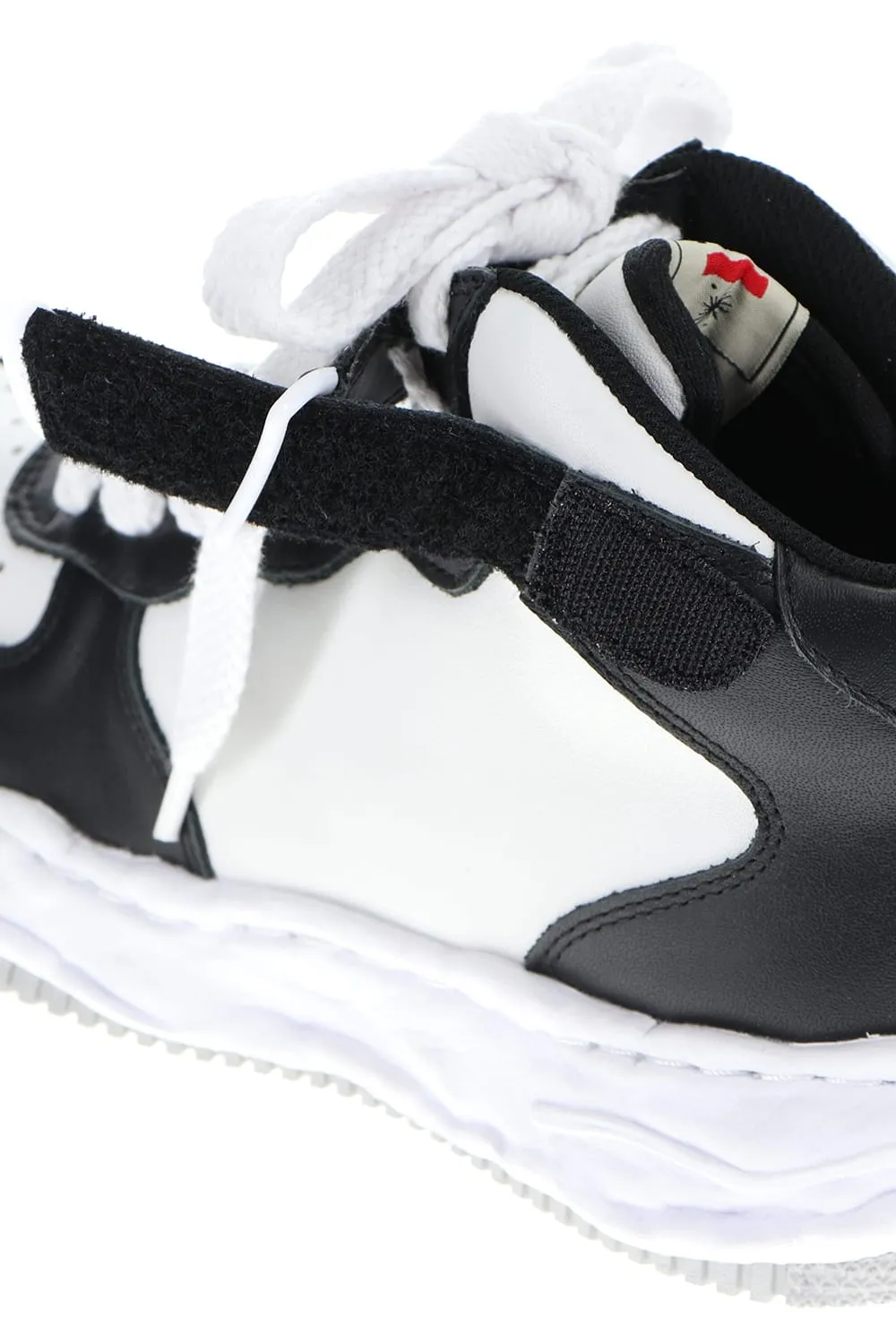 -WAYNE high- Original sole leather High-Top sneakers Black / White