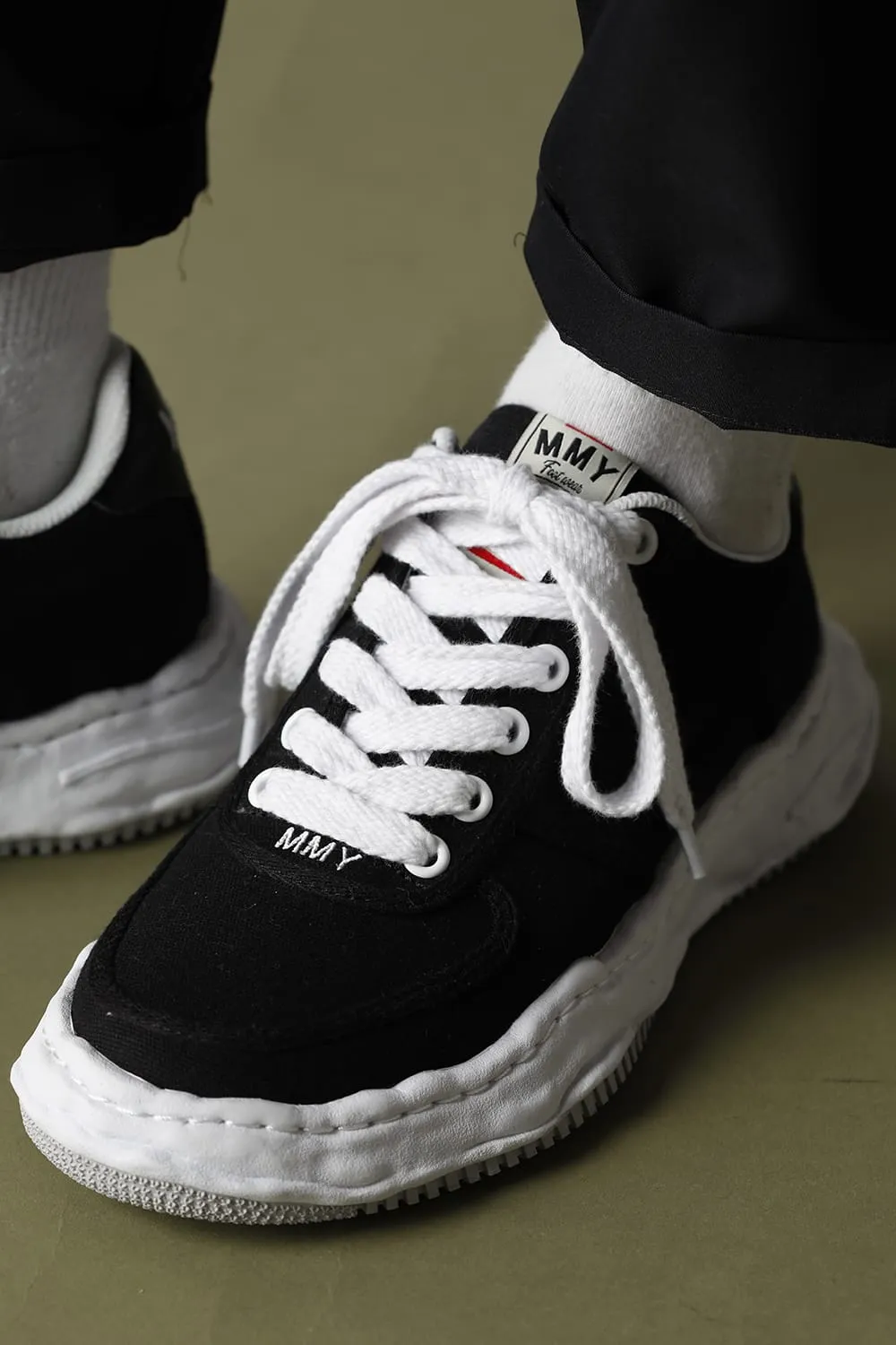 -WAYNE low- original sole canvas Low-Top sneakers Black