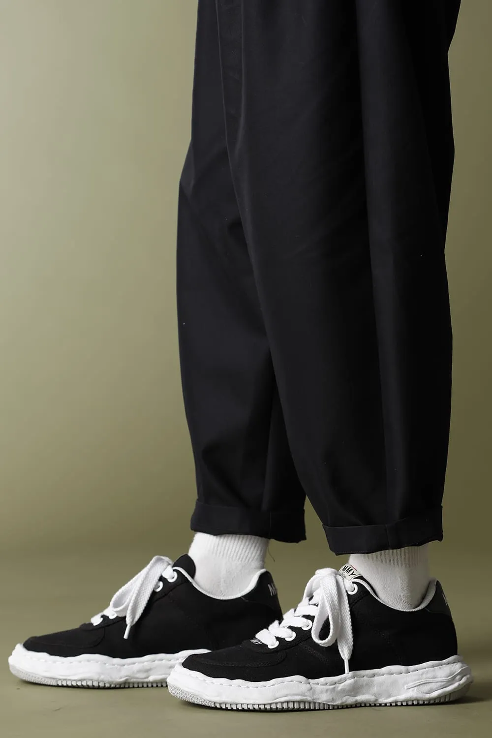 -WAYNE low- original sole canvas Low-Top sneakers Black