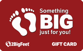 2BigFeet Physical Gift Card Urban Edge Step Safe 2BigFeet Physical Gift Card
