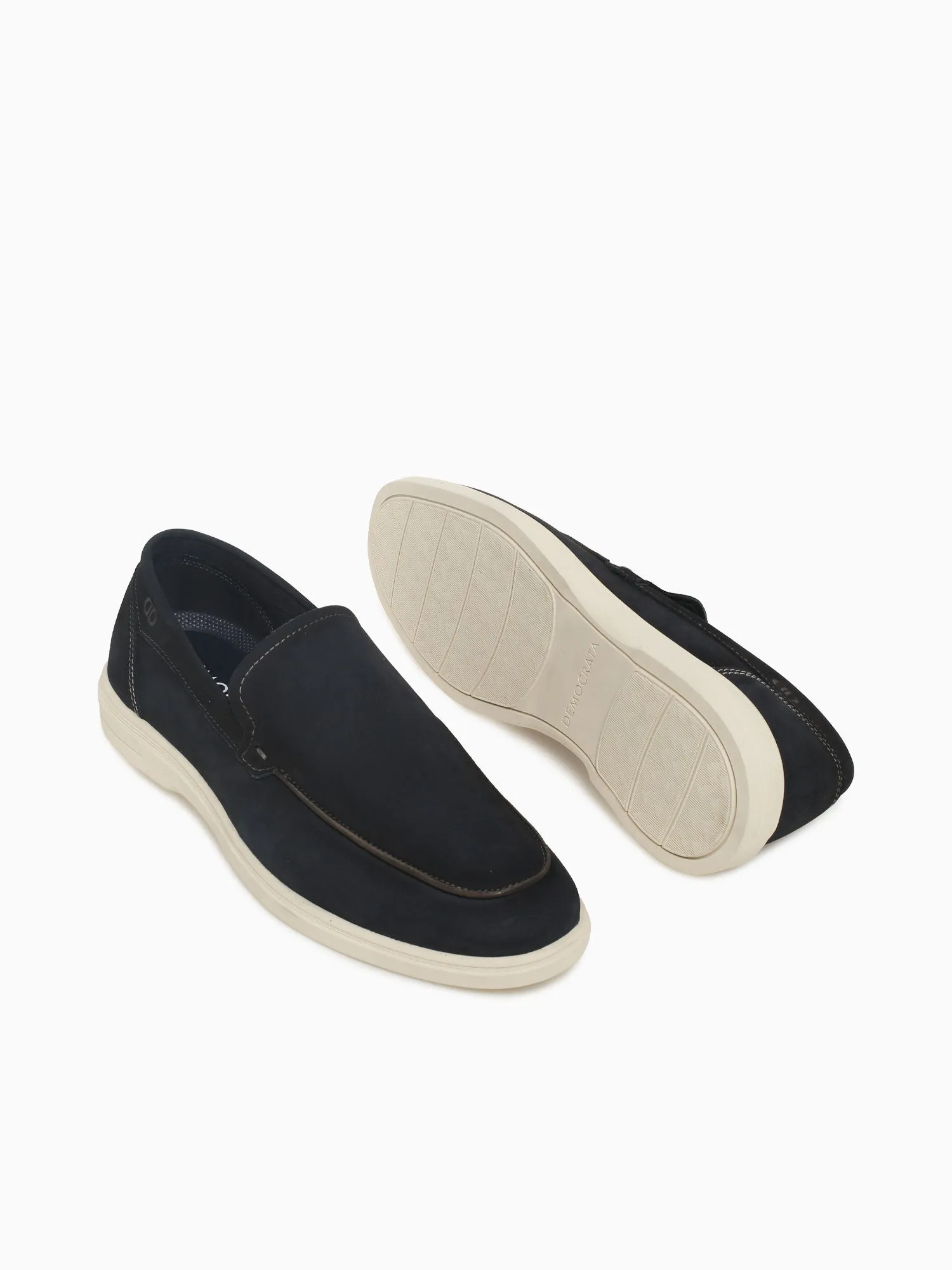 647101001 Navy Nobuck Edge Path clean design