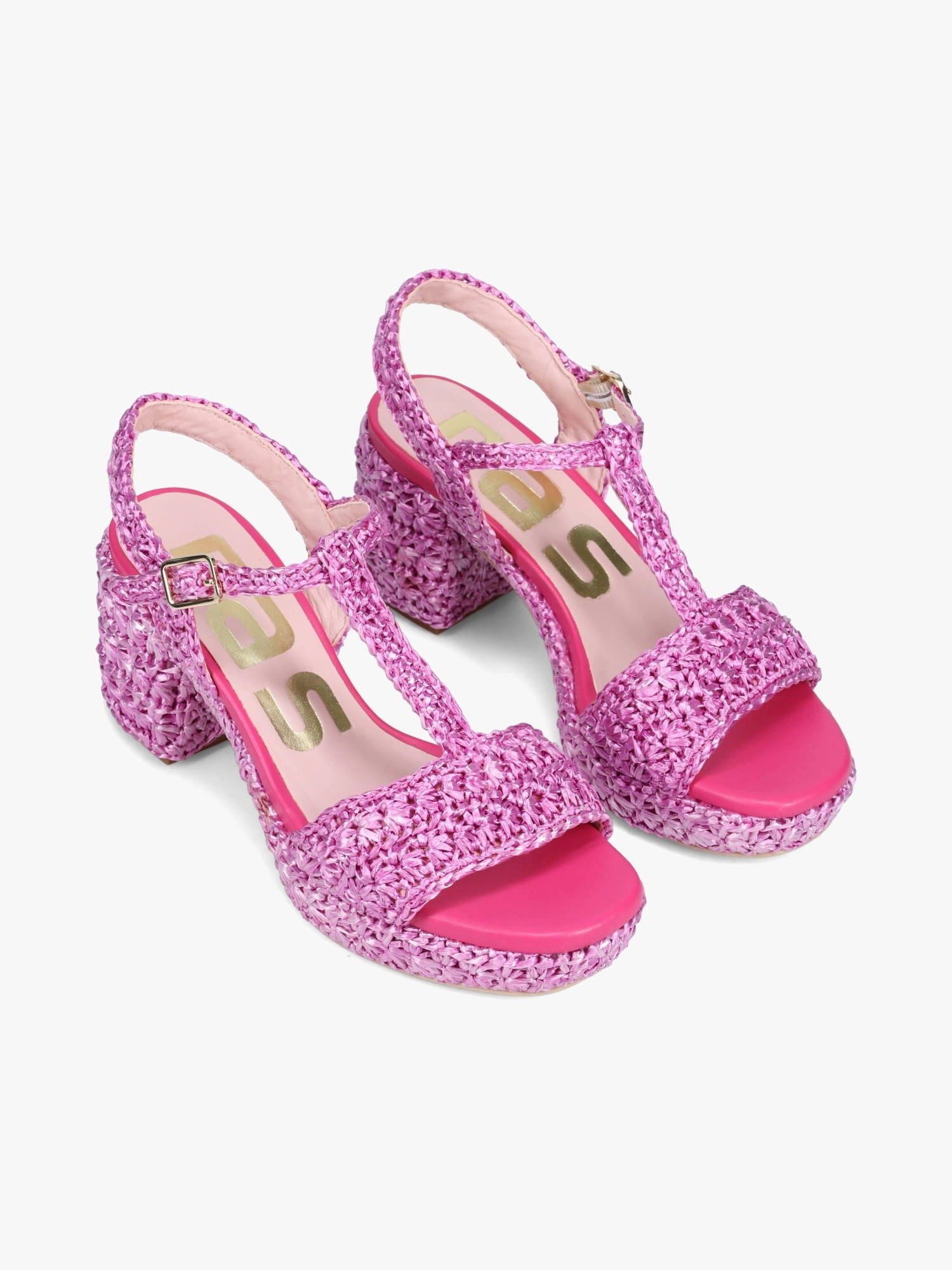 8115 Pink Rafia Good Weather Molded Footbed