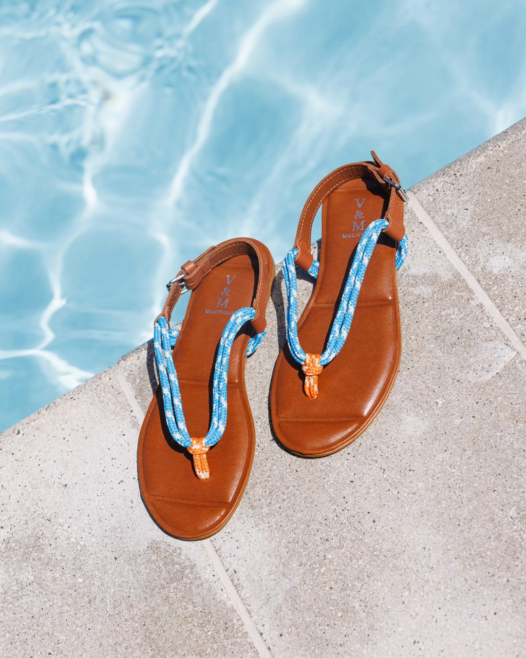 Moisture Wicking Inner Layer 869 Azzurro Arancio leather