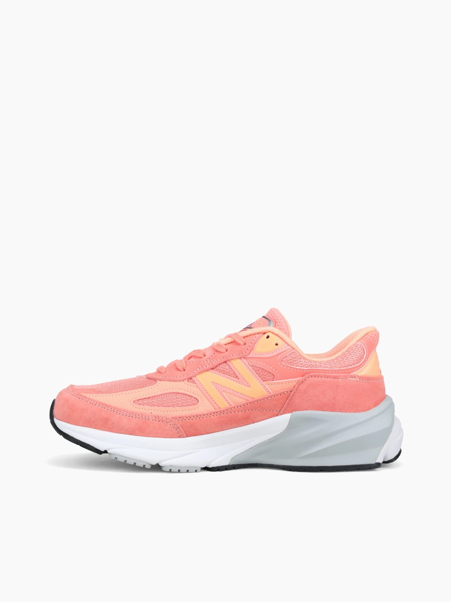 990v6 Sunrise Rose Suede Pressure Distribution Nodes Sculpted Design