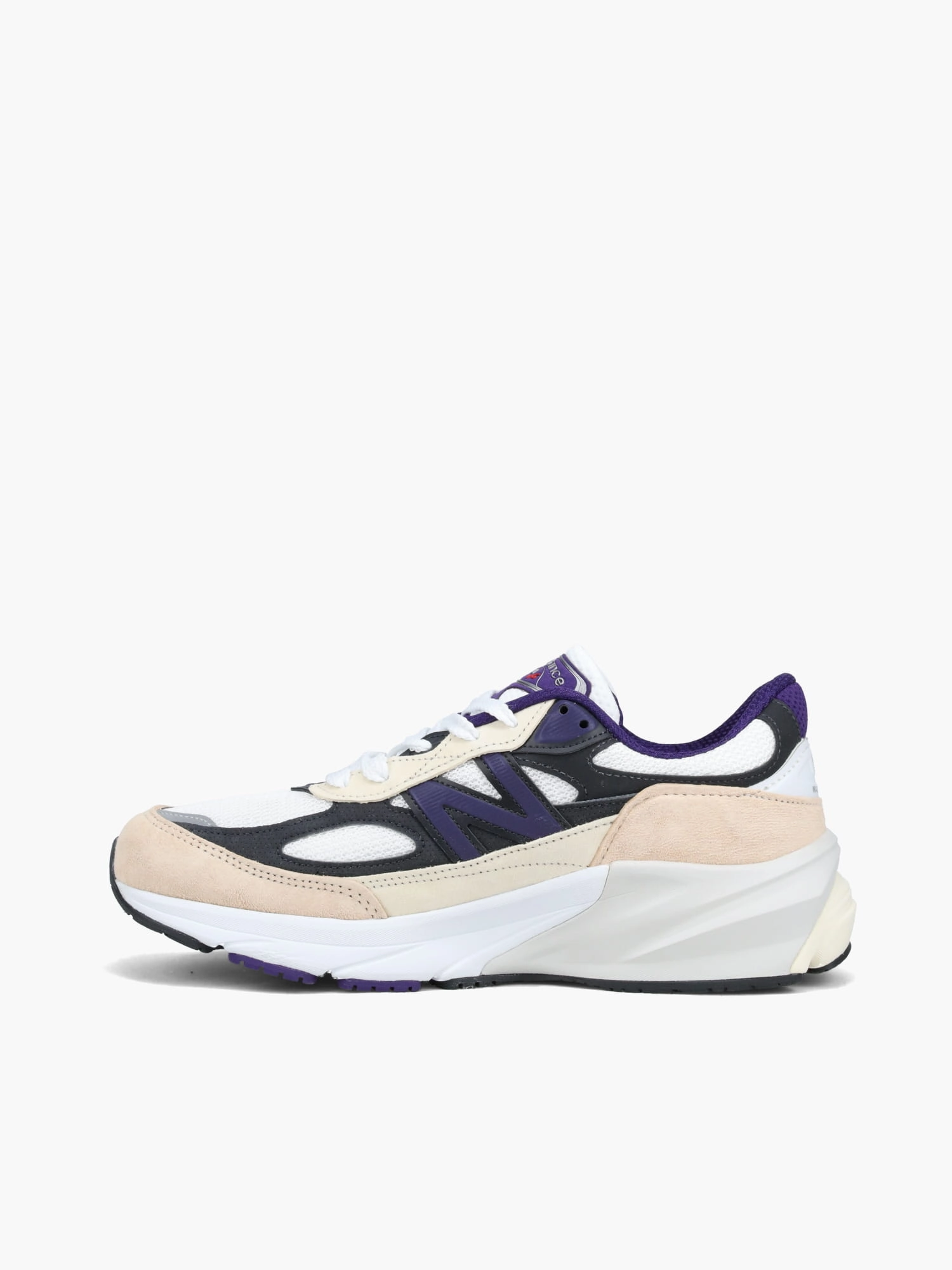 Removable Footbed System Contoured Footbed Geometry 990v6 Wht Blk plum