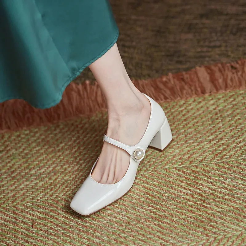 Abilene Pearl Accent Mary Jane Pumps