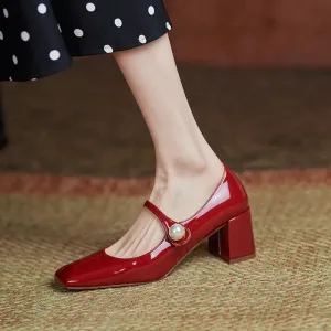 Abilene Pearl Accent Mary Jane Pumps