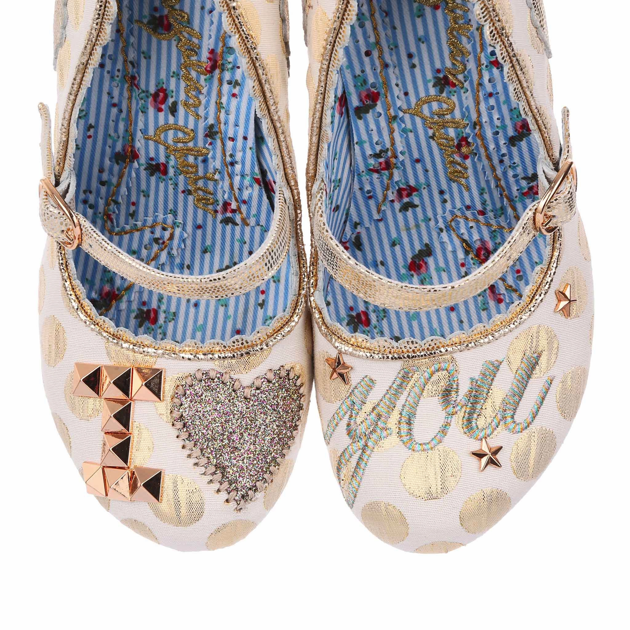 Luxury Look Low Heel I Love You