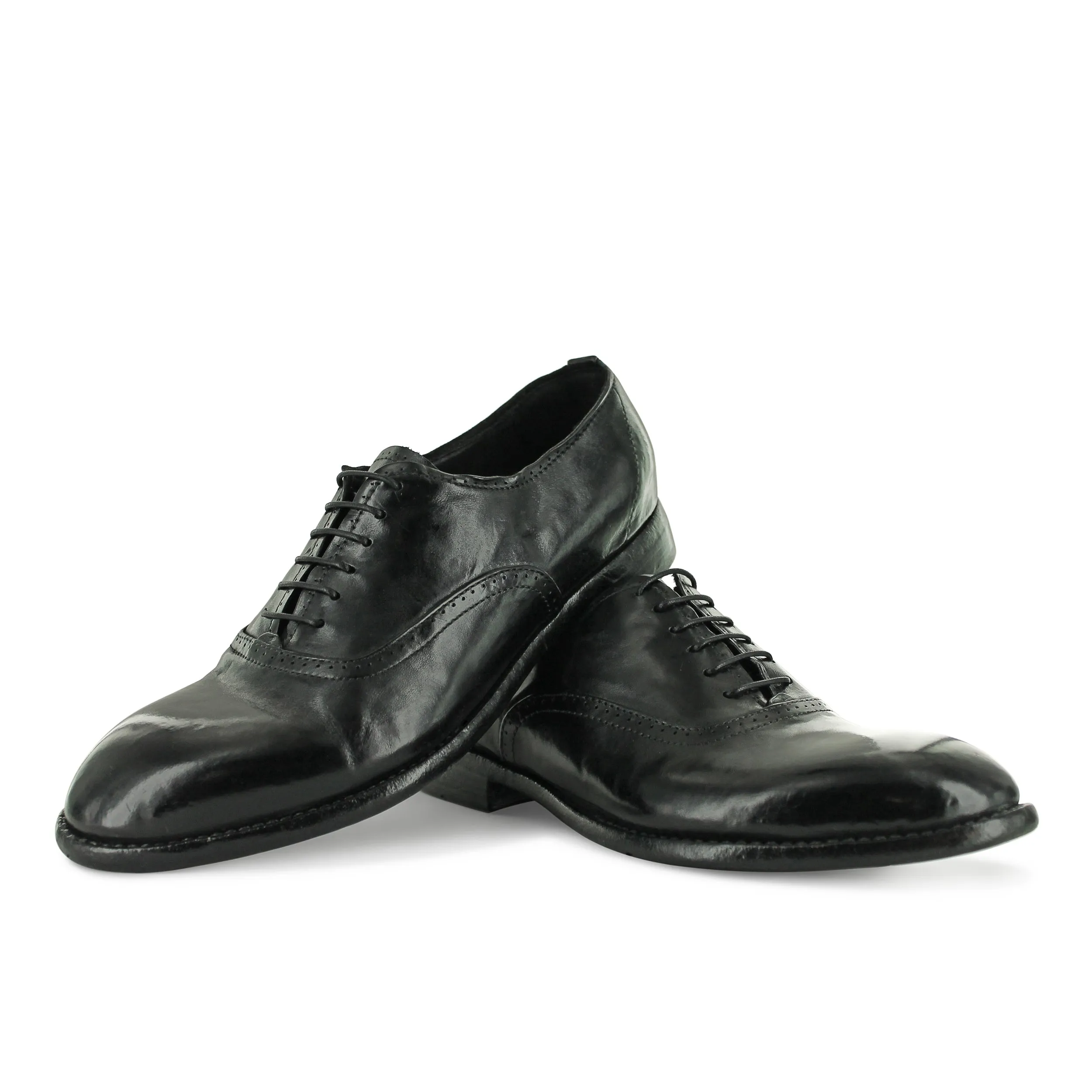 ACOIA - Black Burnish Lace Up
