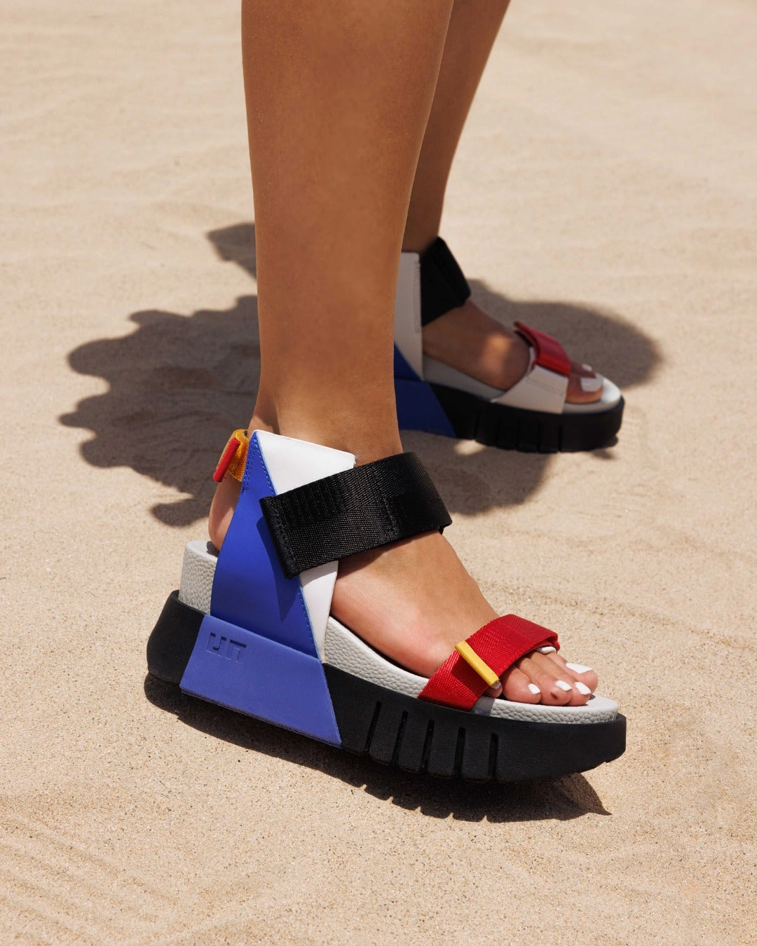 Stretchable Material Chic Accent Delta Run Stijl Leather Nylon