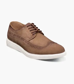 Adaptive Lacing Hardware Trudell Wingtip Lace Up-Sand | Stacy Adams Trudell Wingtip Lace Up-Sand | Stacy Adams easy - clean - level