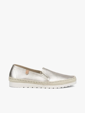 Nuria Oro Metal Leather Trail Path