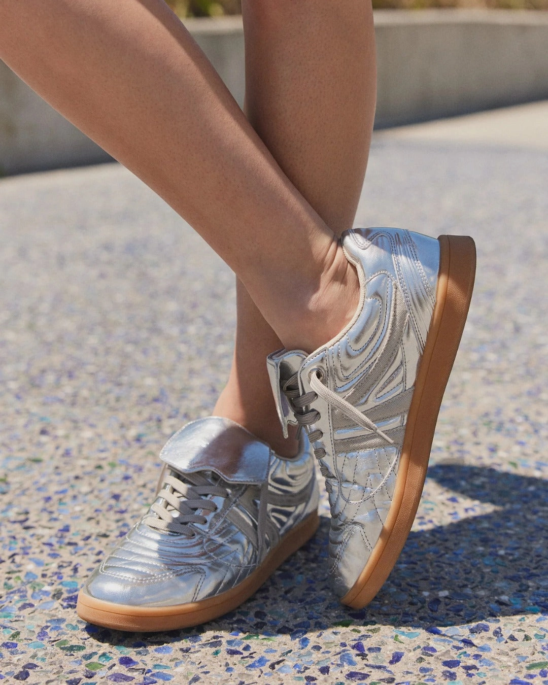 Madrid Silver Metallic Bouncy Rebound