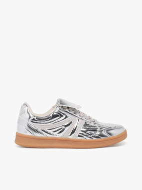 Adaptive Heel Stabilizer Madrid Silver Metallic Bounce Tech Sleek Fit Madrid Silver Metallic