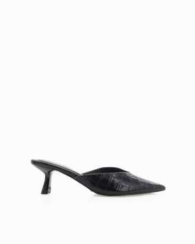 ADELE - BLACK PATENT CROC Gloss Blue ADELE - BLACK PATENT CROC Classic Lady