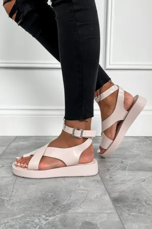 ADELINA Chunky Gladiator Sandals - Beige