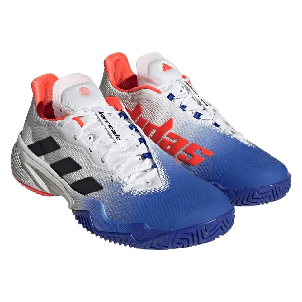 ADIDAS BARRICADE MEN'S TENNIS SHOES (BLUE/BLACK)