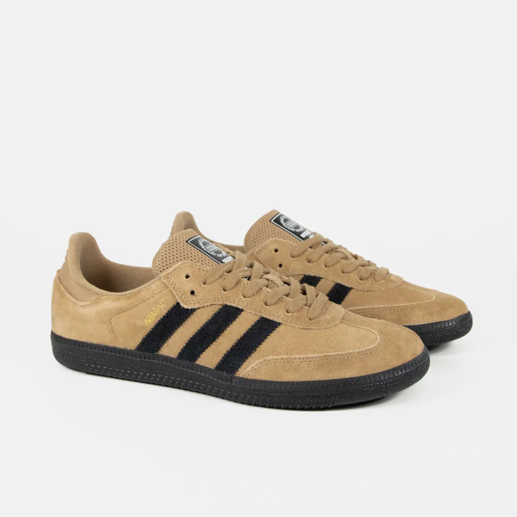 Adidas Skateboarding - Samba ADV Shoes - Cardboard / Core Black / Bluebird