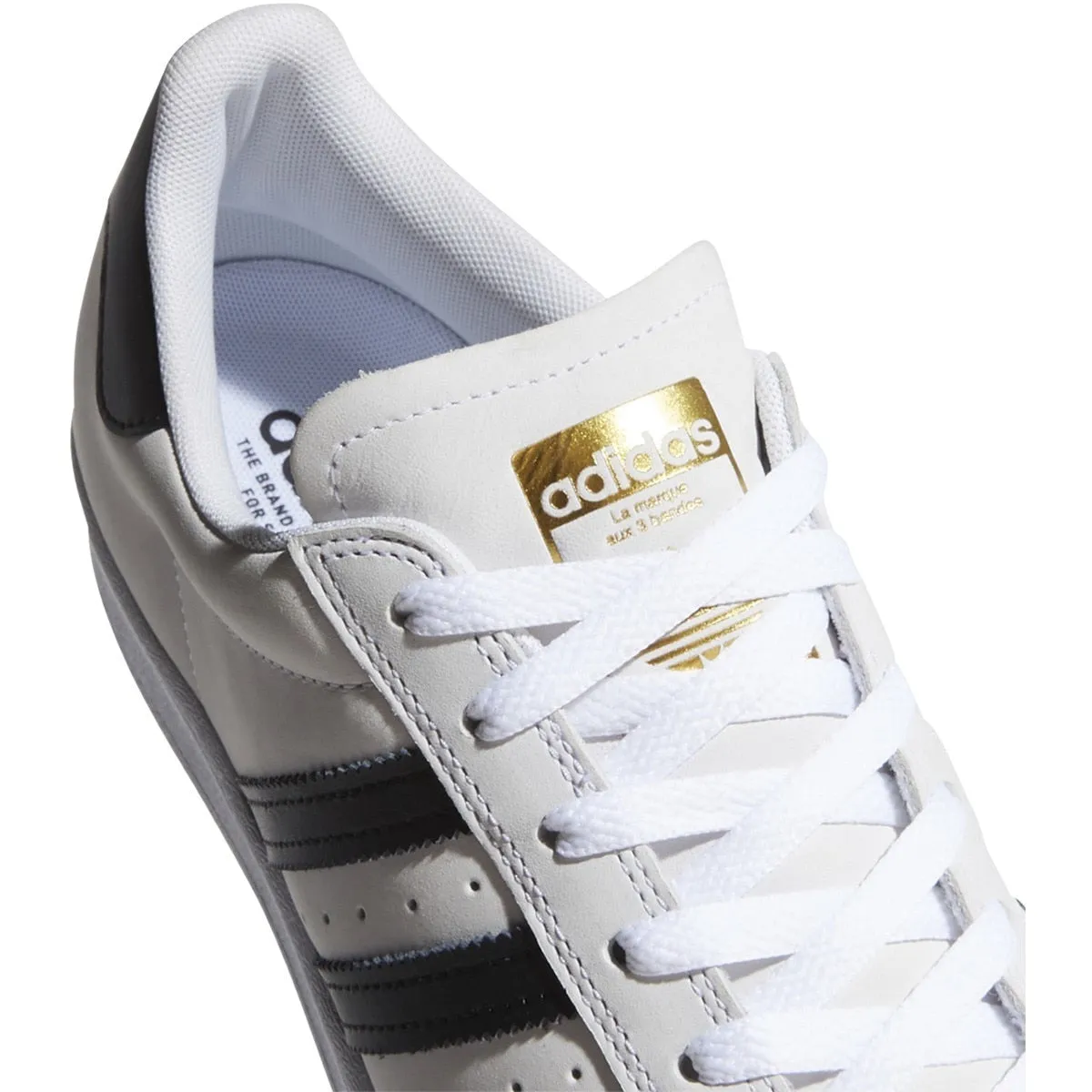 Adidas Superstar ADV Skate Shoe - White/Black/Gold