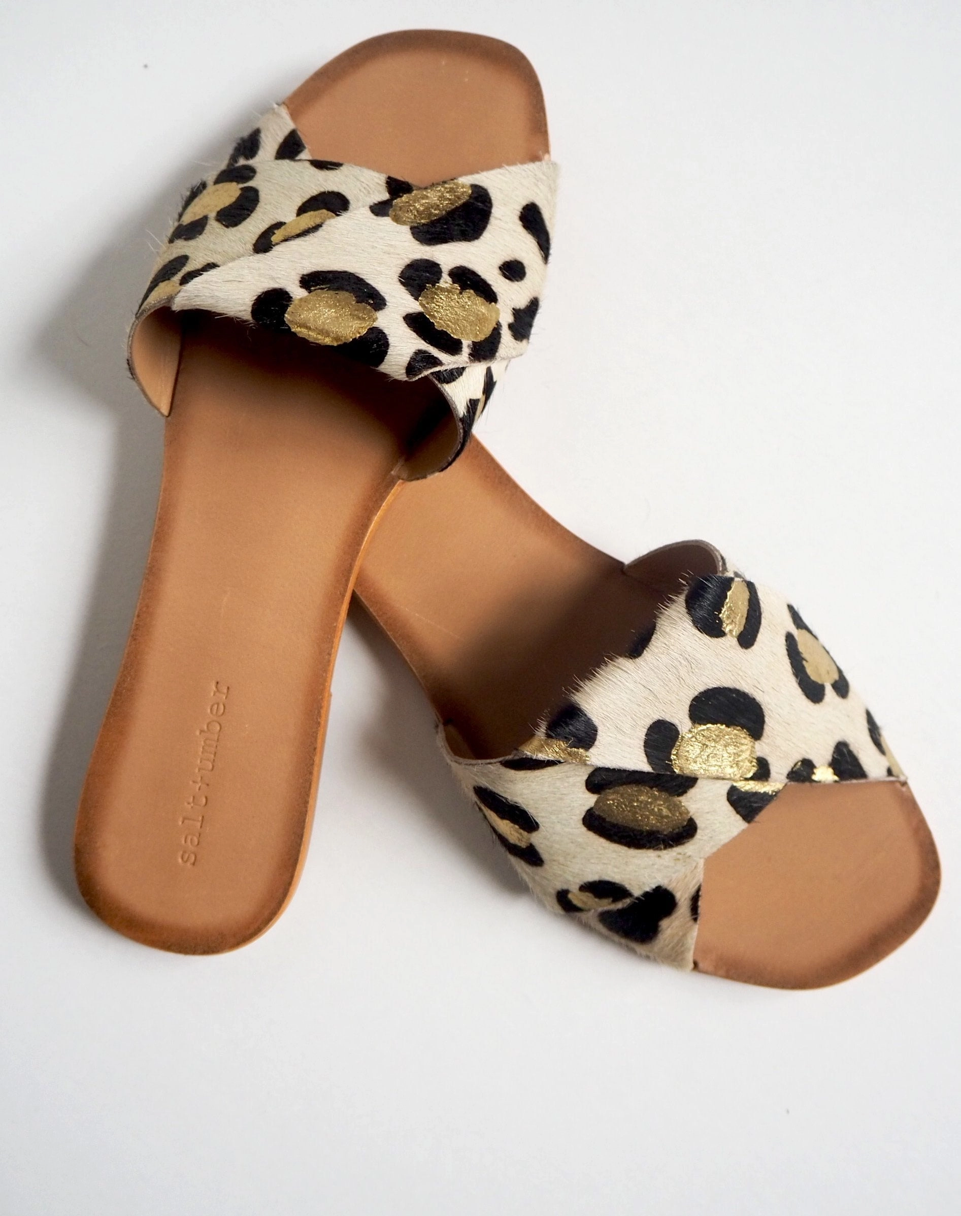 Bora Bora - Leopard Metallic Summer Travel Footwear Breathable Material
