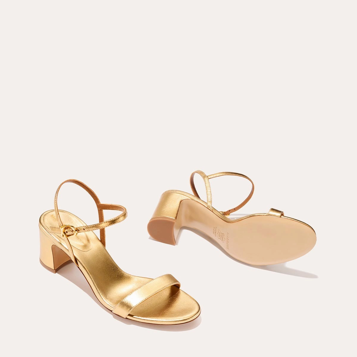 The Cleo Sandal - Gold Nappa Sunny Walk