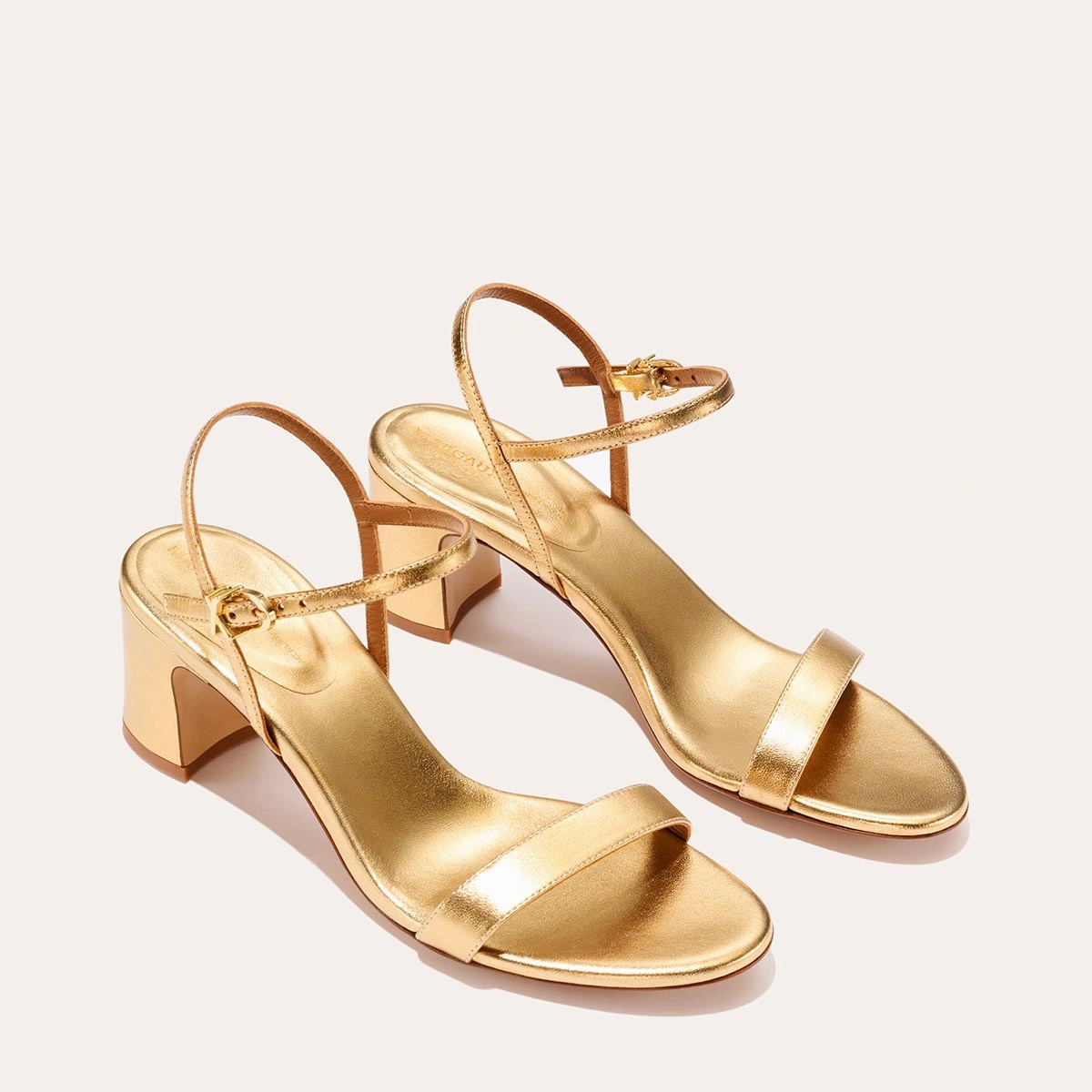 The Cleo Sandal - Gold Nappa Soft Touch Everywhere Fit