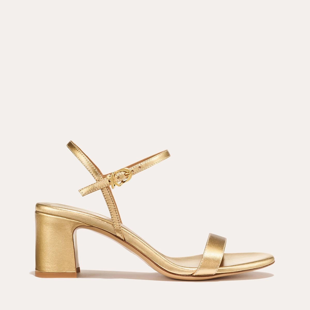 All-Age Fit The Cleo Sandal - Gold Nappa