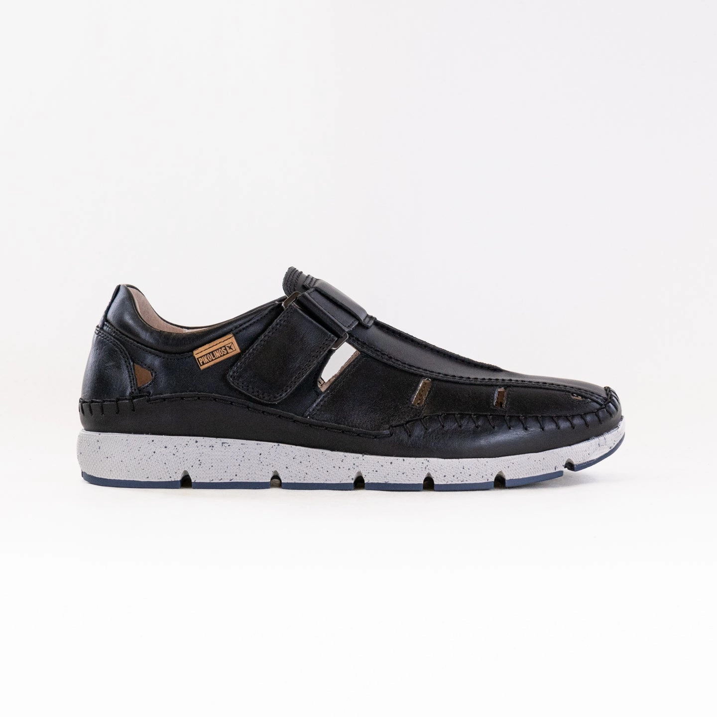 Pikolinos Fuencarral Semi Open Sneakers (Men's) - Black Cushioned Footbed Design Practical Outdoor Shoes