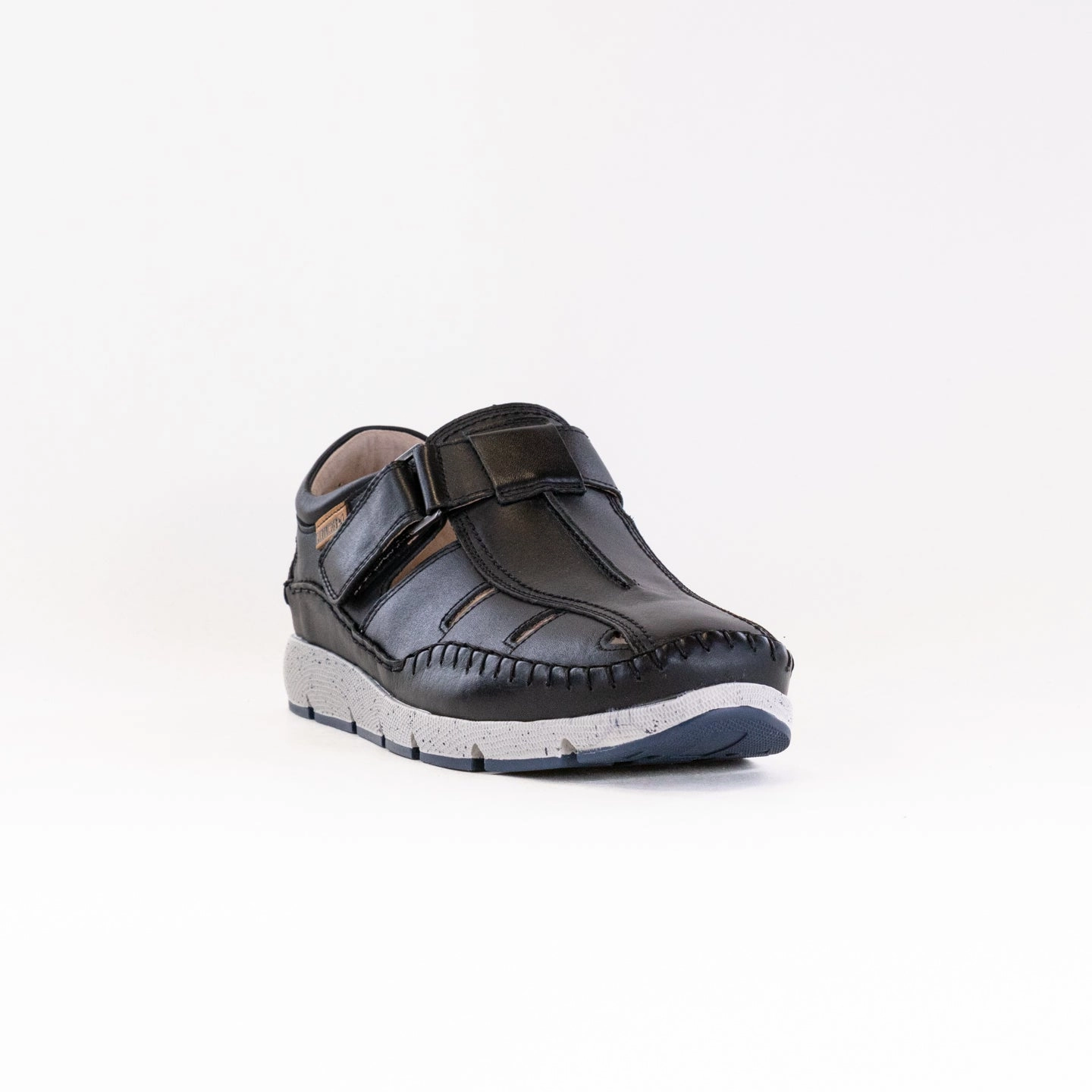 Sleek Footwear Supportive Travel Shoes. Pikolinos Fuencarral Semi Open Sneakers (Men's) - Black