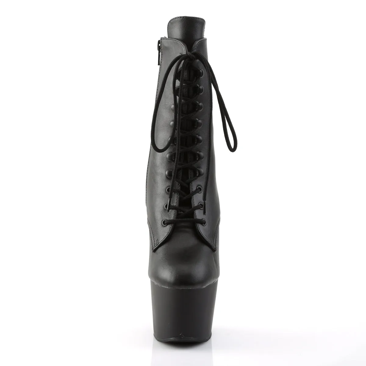 ADORE-1020 Pleaser Black Faux Leather Sexy Platform Shoes (Pole Dancing Heels)