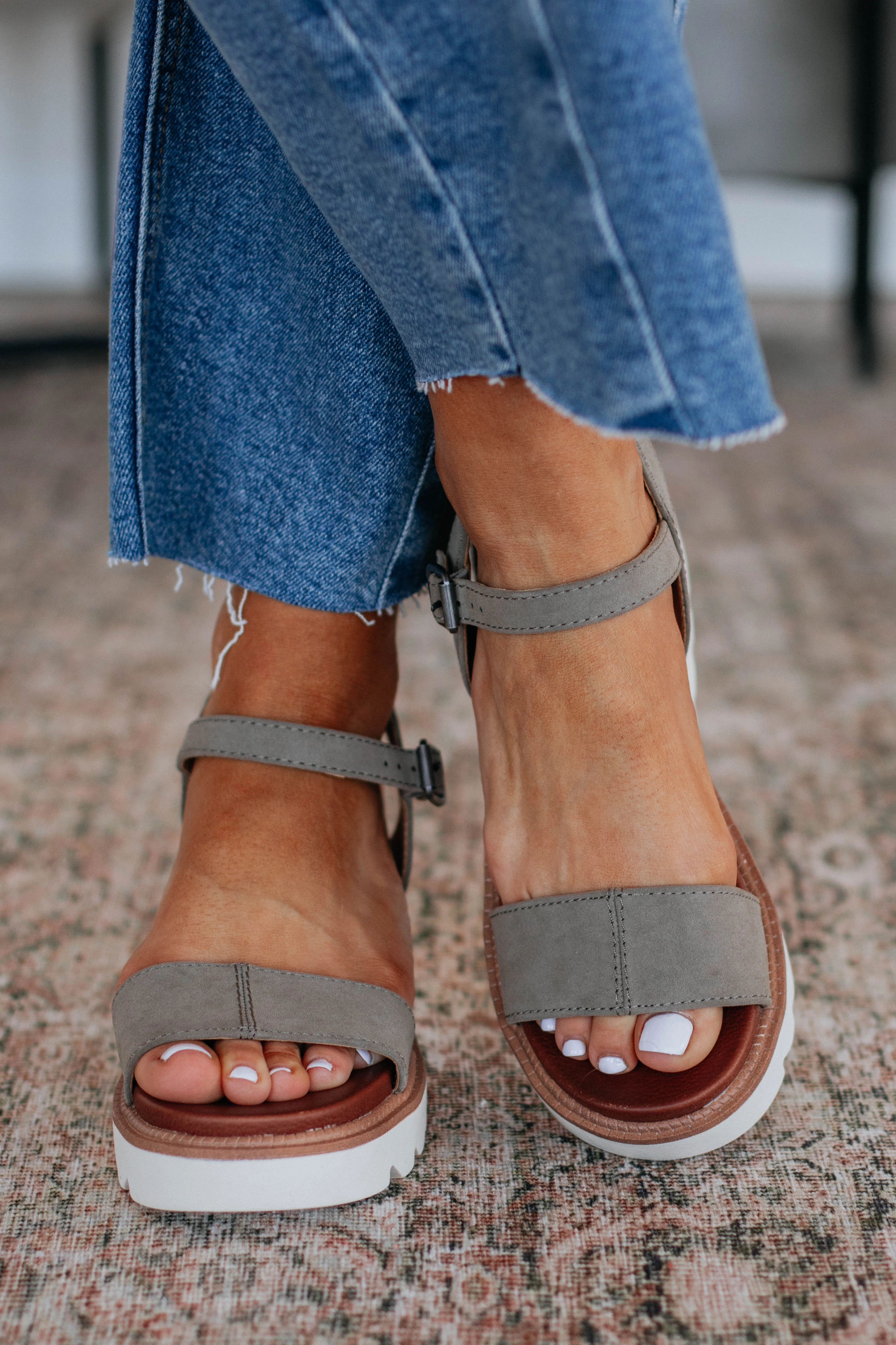Staying Selective Sandals - Taupe Mix Storm Guard Comfortable Design
