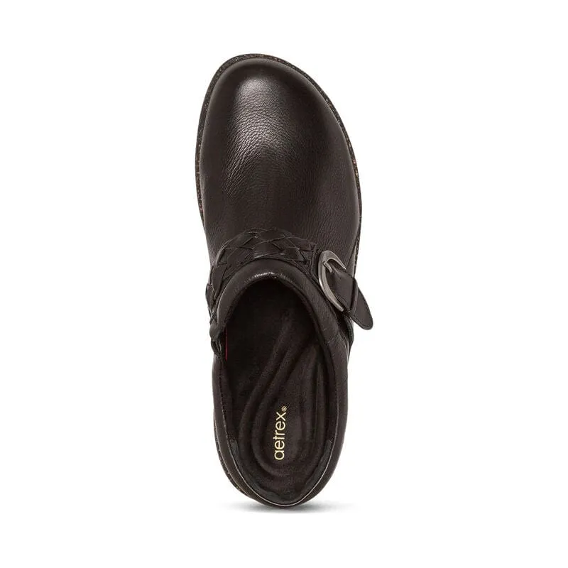Aetrex Women's Libby Clogs- Black