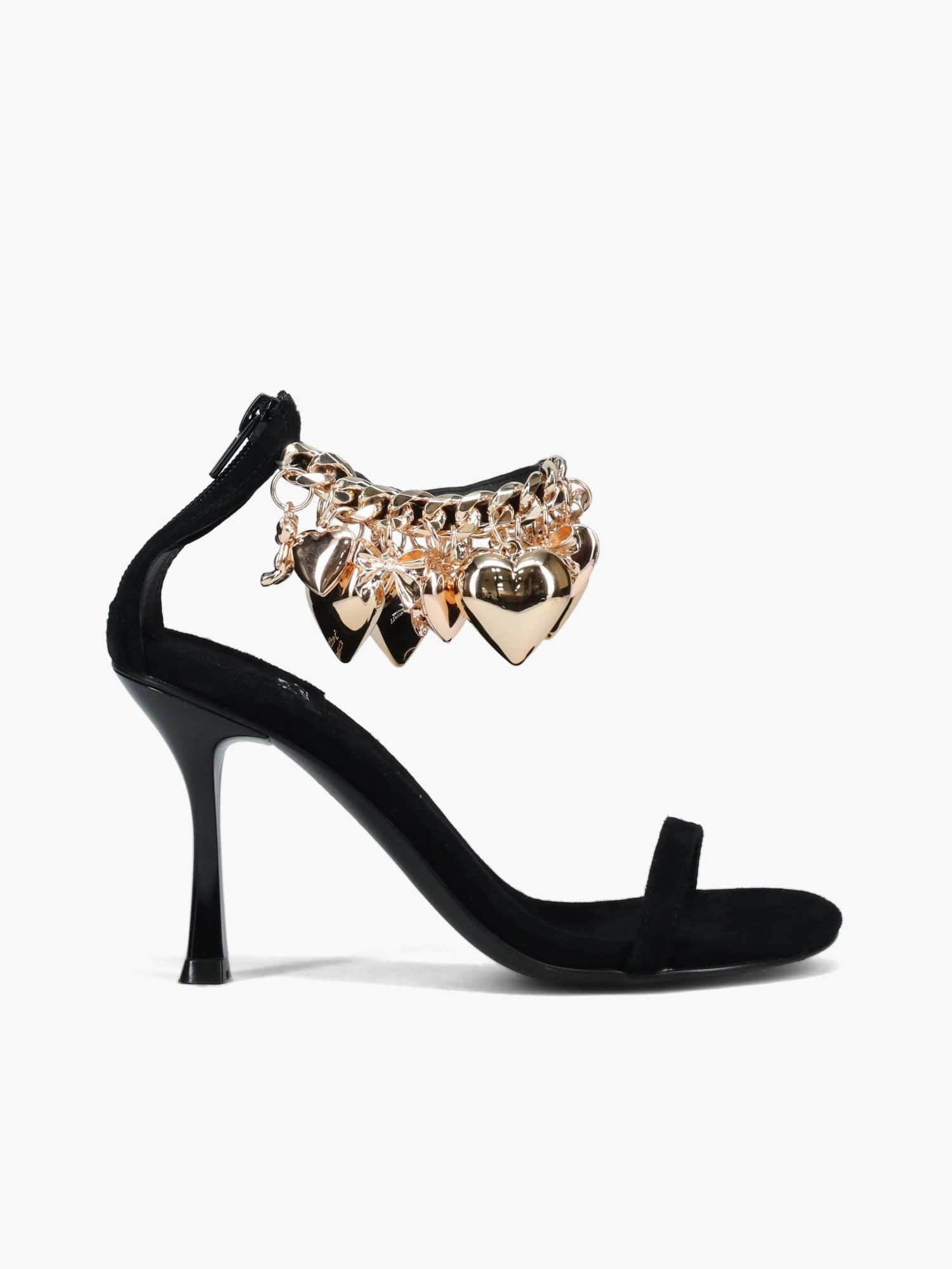 True Love Black Gold suede Sleek Footwear