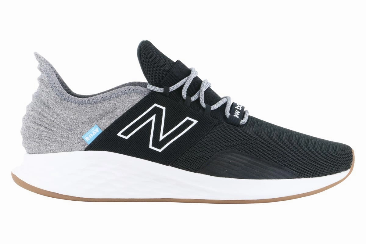 Seamless Toe Construction Balanced Style New Balance Fresh Foam Roav Running Shoe Black