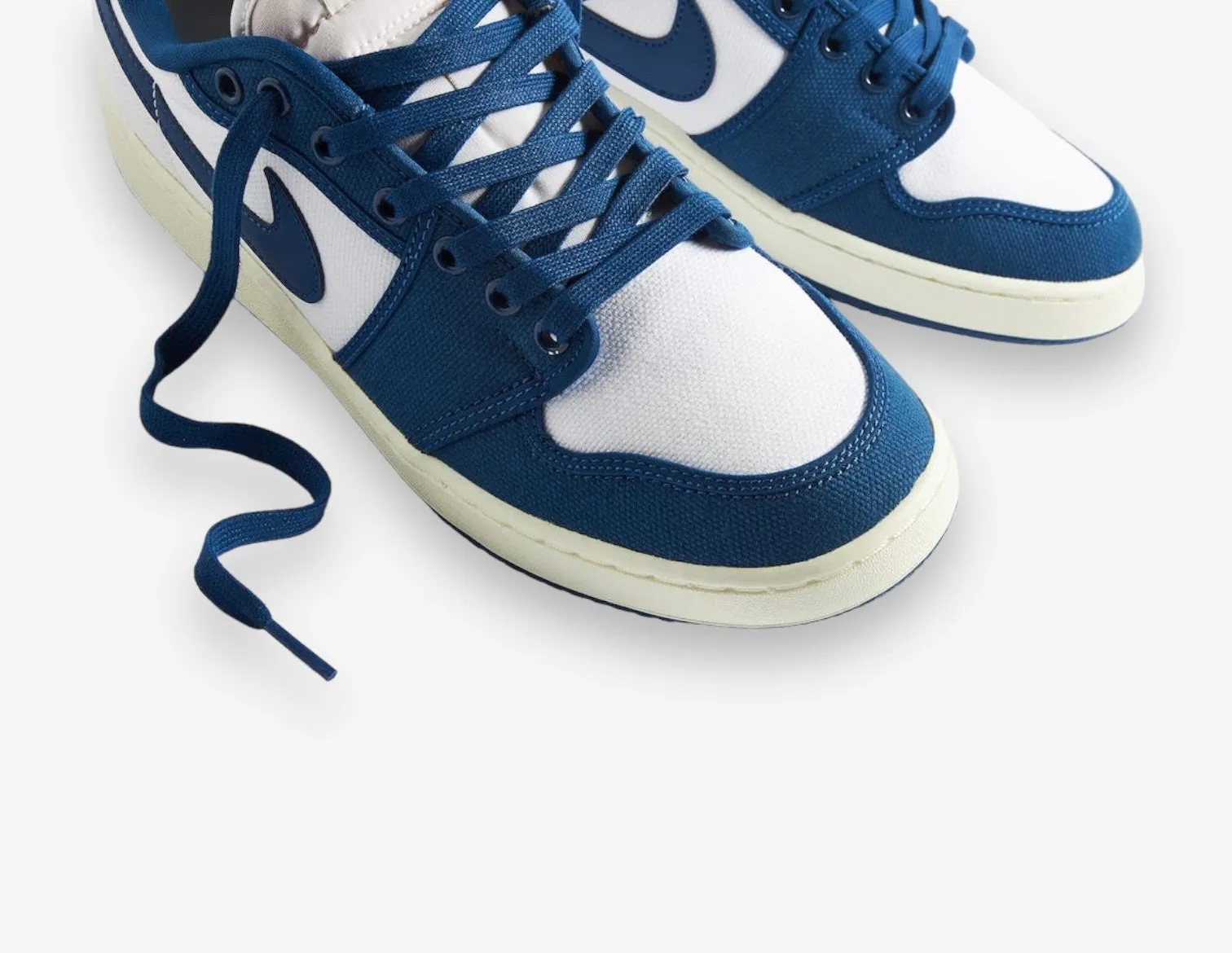AJKO 1 Low White Dark Royal Blue Sail DX4981-103