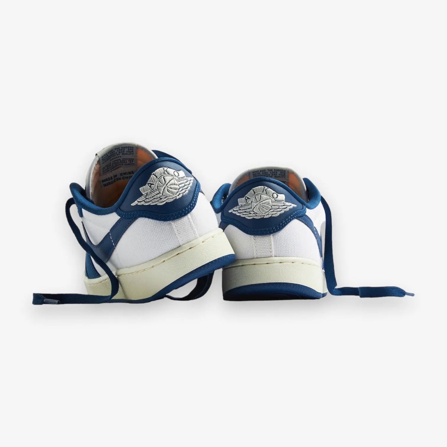 AJKO 1 Low White Dark Royal Blue Sail DX4981-103