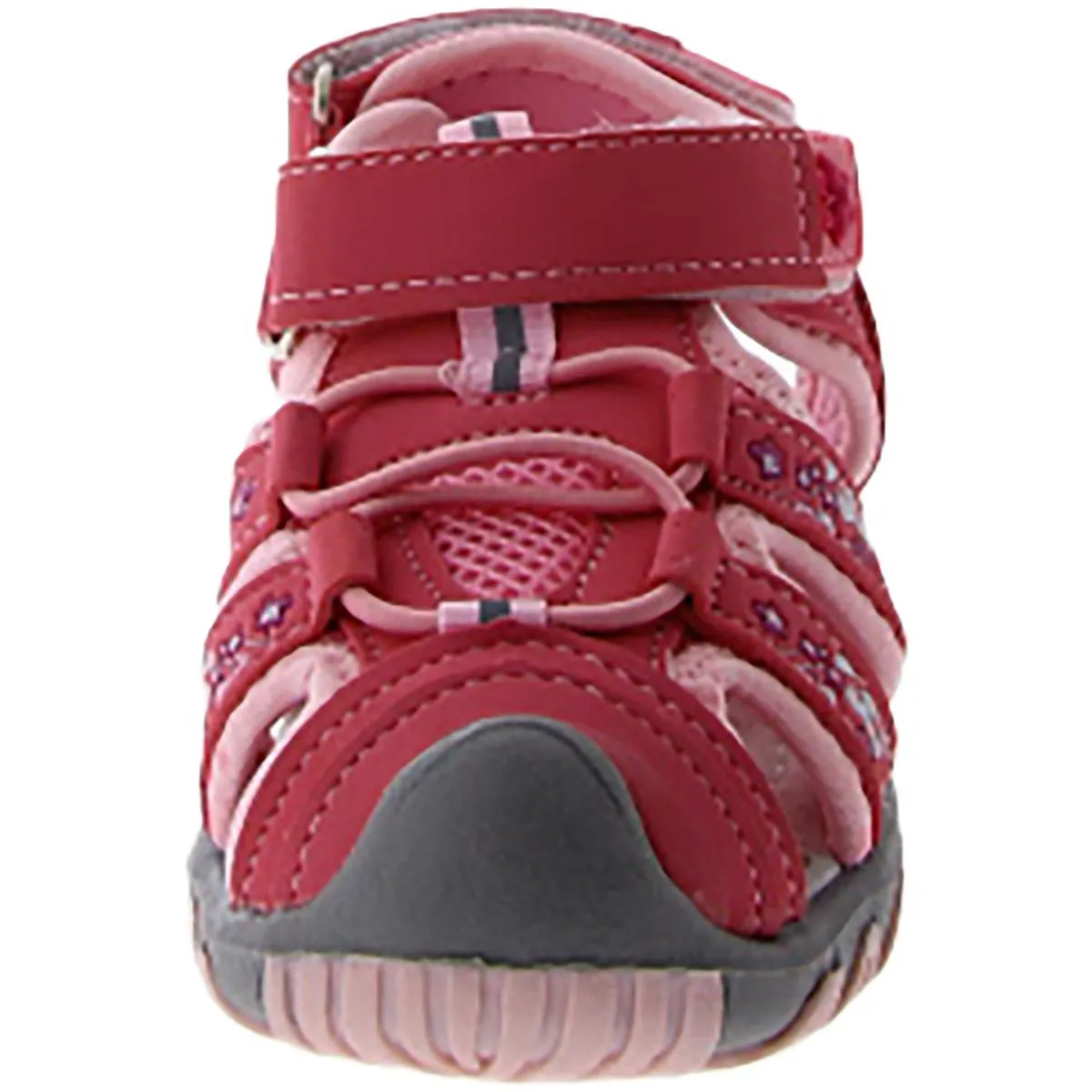 AKA Girls Toddler Faux Leather Fisherman Sandals
