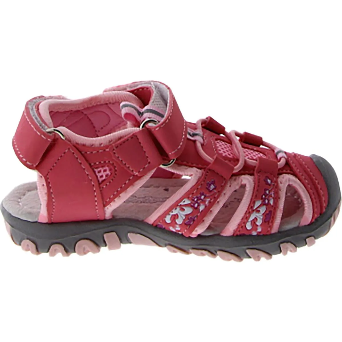 AKA Girls Toddler Faux Leather Fisherman Sandals