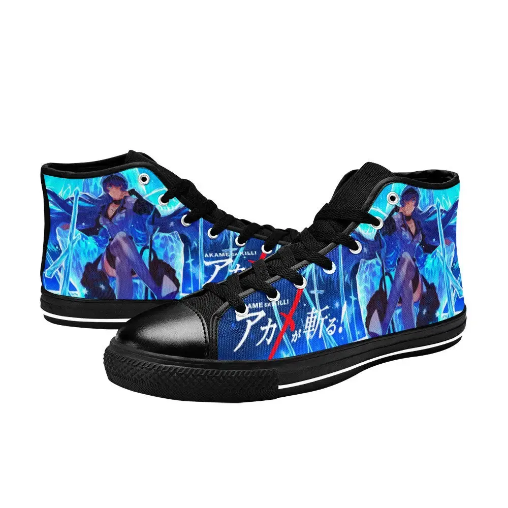 Akame ga Kill Esdeath Shoes High Tops Sneakers for Kids and Adults