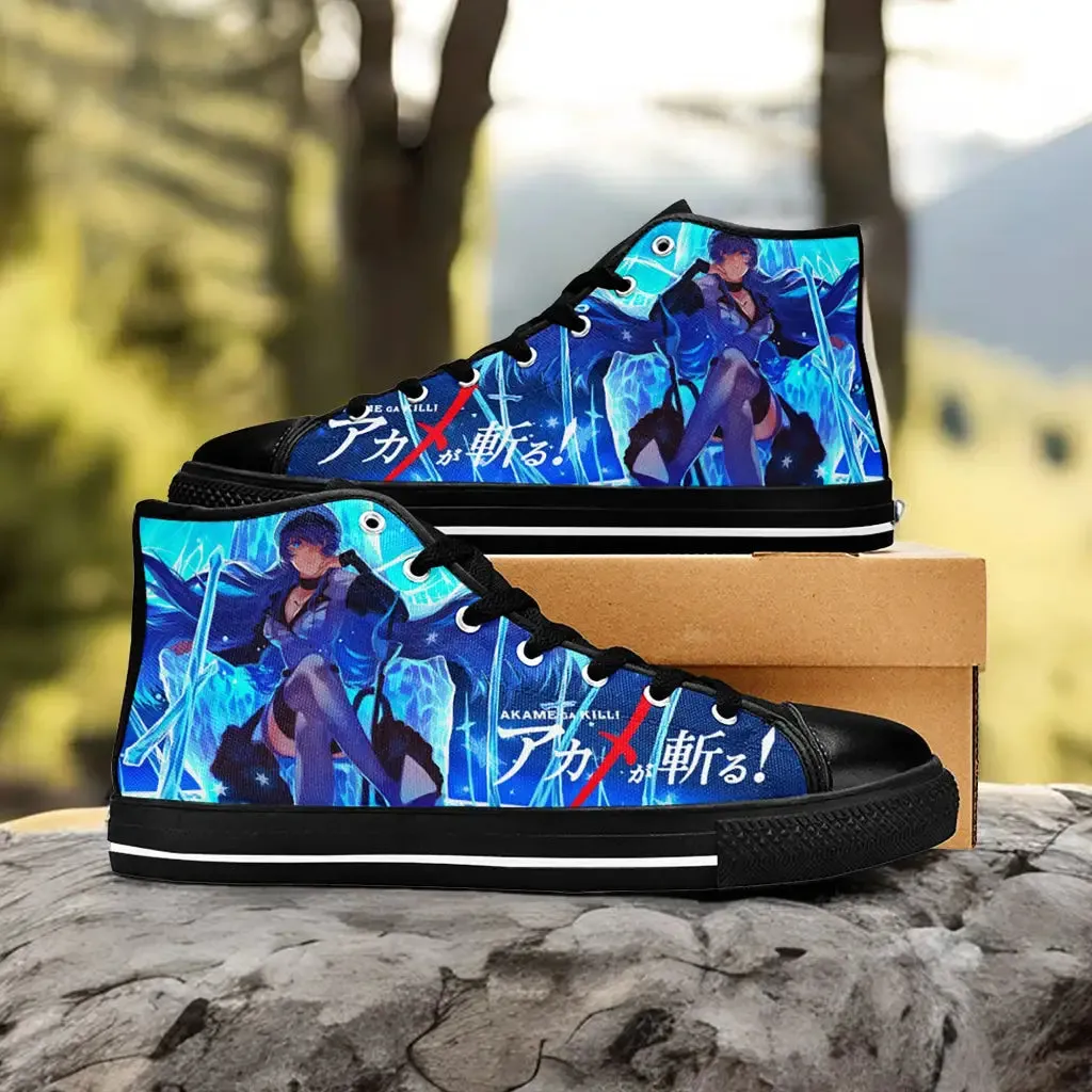 Akame ga Kill Esdeath Shoes High Tops Sneakers for Kids and Adults