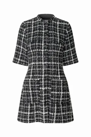 Alanis - Black Check Boucle