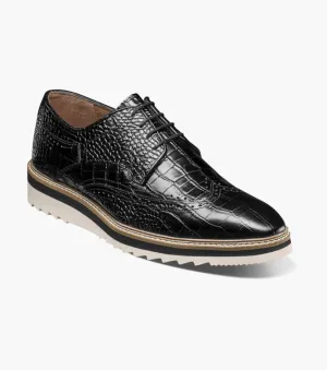 Alario Wingtip Oxford-Black | Stacy Adams Static Dissipating Sole safety wear Energy Return Tech Alario Wingtip Oxford-Black | Stacy Adams