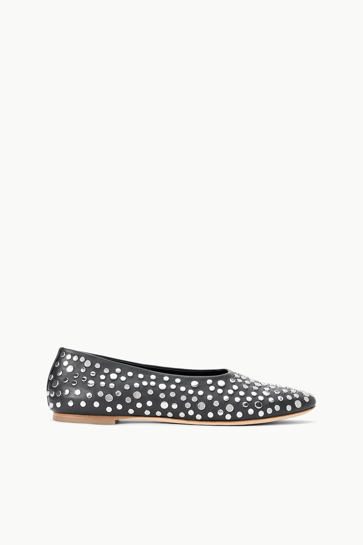 ALBA BALLET FLAT | RIVETS Padded Collar Support Cushioning Pods