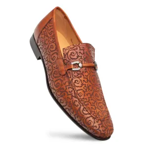 Alcaraz Laser Print Slip On-Cognac | Mezlan Impact Diffusing Heel Alcaraz Laser Print Slip On-Cognac | Mezlan Anti Static Construction zipper