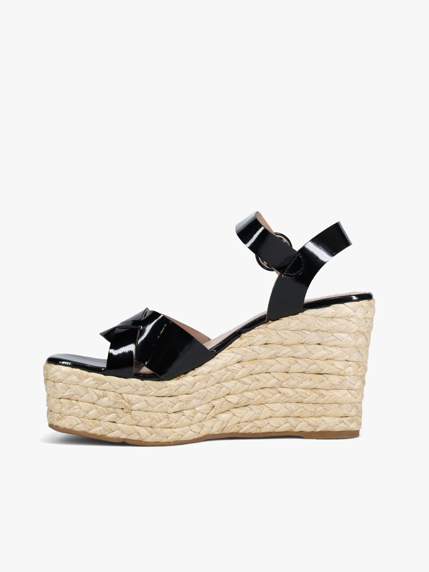 Flexible Beach Shoes Arch Relief Alessia Black Patent