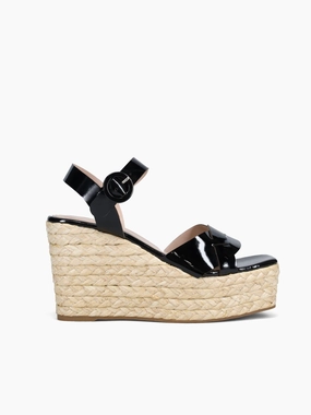 Alessia Black Patent Minimalist Look Alessia Black Patent Shiny Gem Rain Light