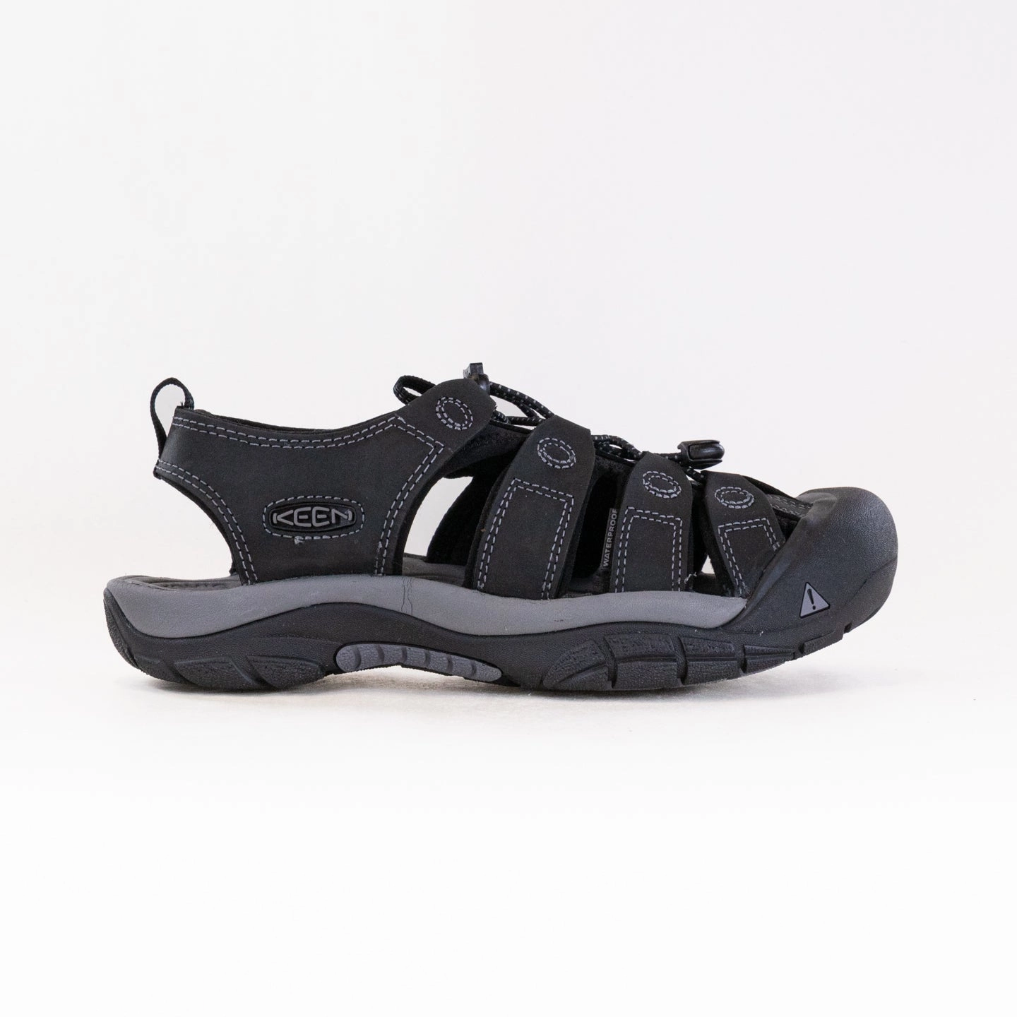 KEEN Newport H2 (Men's) - Black/Steel Modern Glow Chic Flip-flops for Men